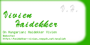 vivien haidekker business card